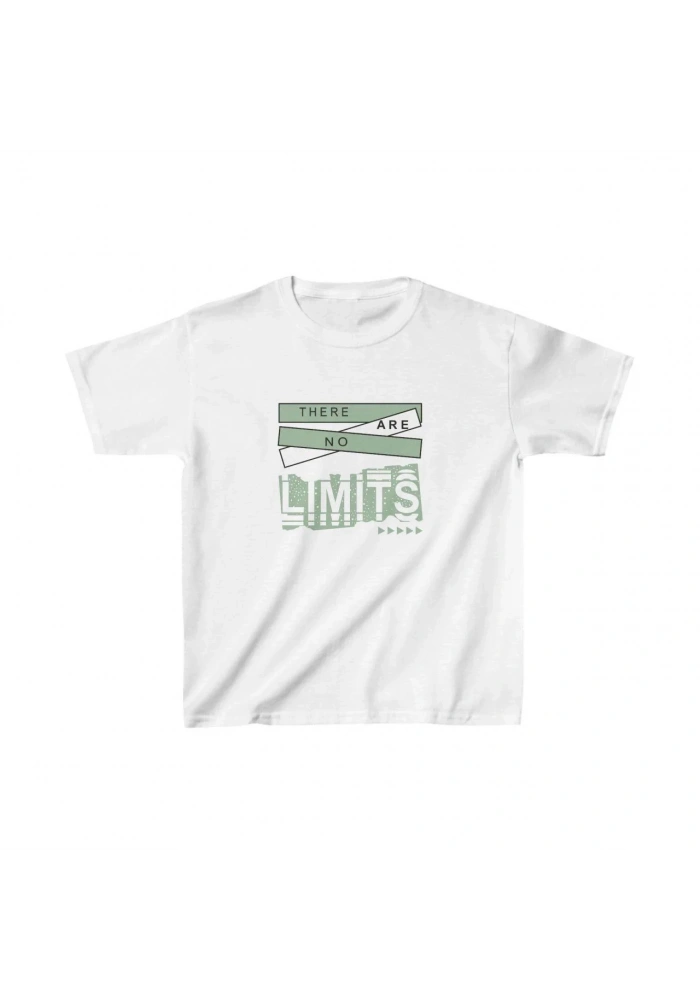 Unisex Çocuk Baskılı T-Shirt - Beyaz