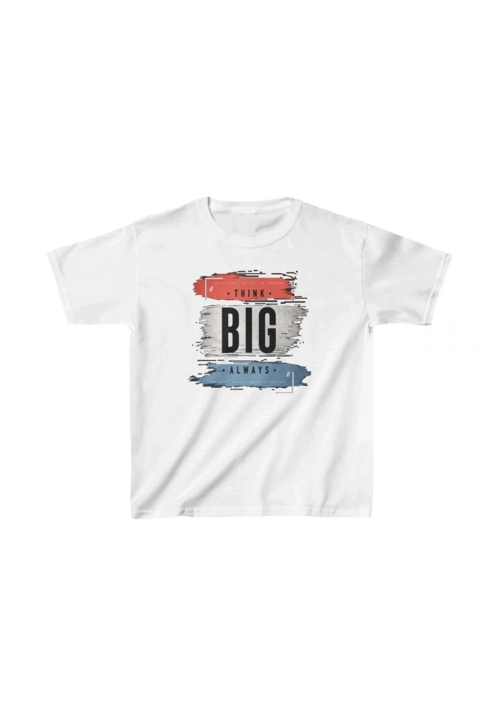 Unisex Çocuk Baskılı T-Shirt - Beyaz