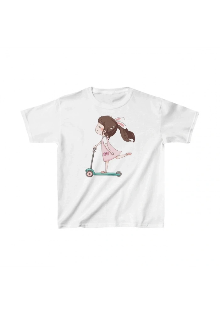 Unisex Çocuk Baskılı T-Shirt - Beyaz
