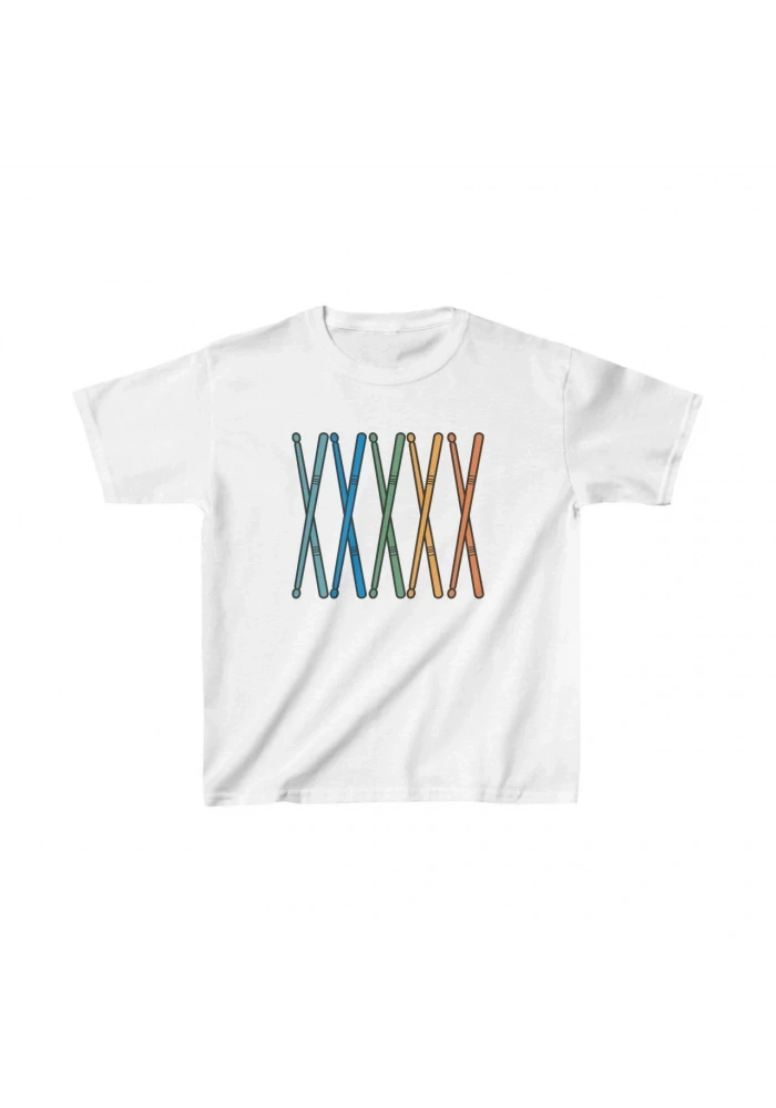 Unisex Çocuk Baskılı T-Shirt - Beyaz