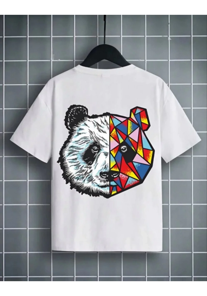 Unisex Çocuk Baskılı T-Shirt - Beyaz