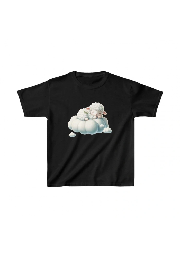 Unisex Çocuk Baskılı T-Shirt - Siyah