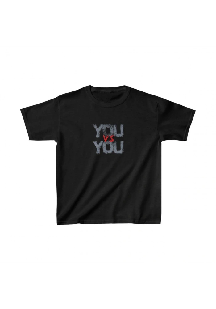 Unisex Çocuk Baskılı T-Shirt - Siyah