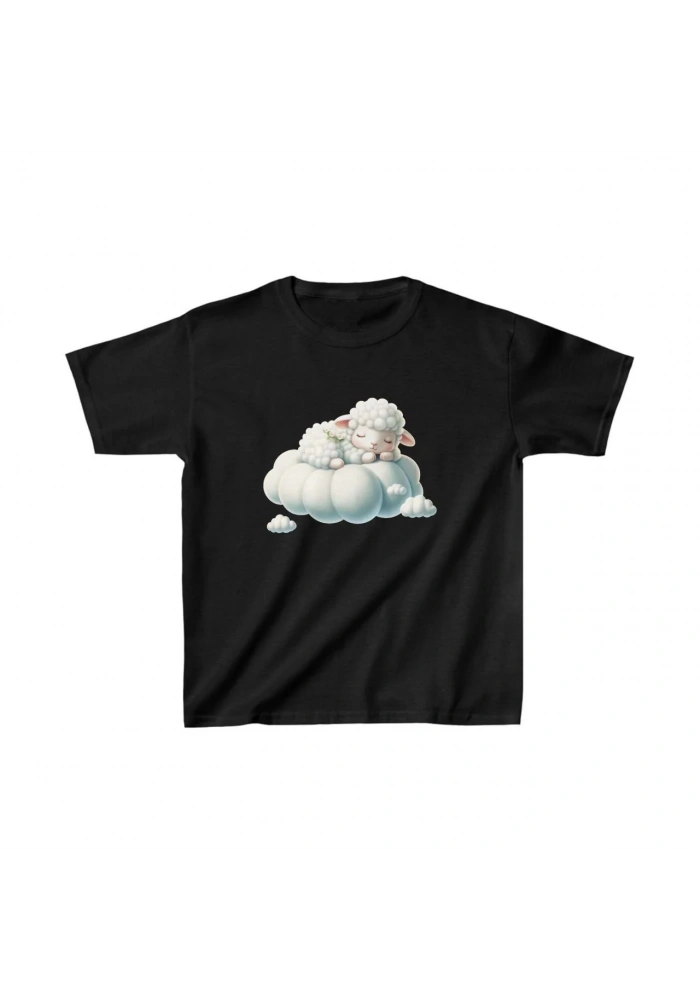 Unisex Çocuk Baskılı T-Shirt - Siyah