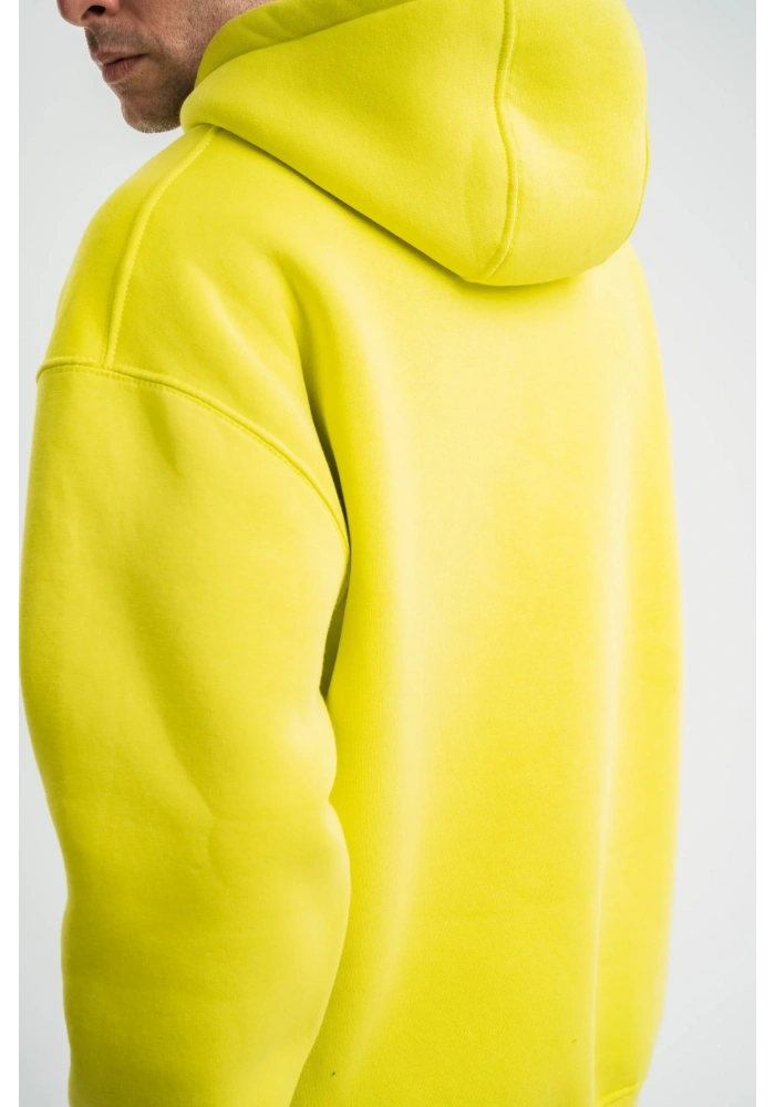 ERKEK Double Oversize Kapşonlu SweatShirt - Sarı