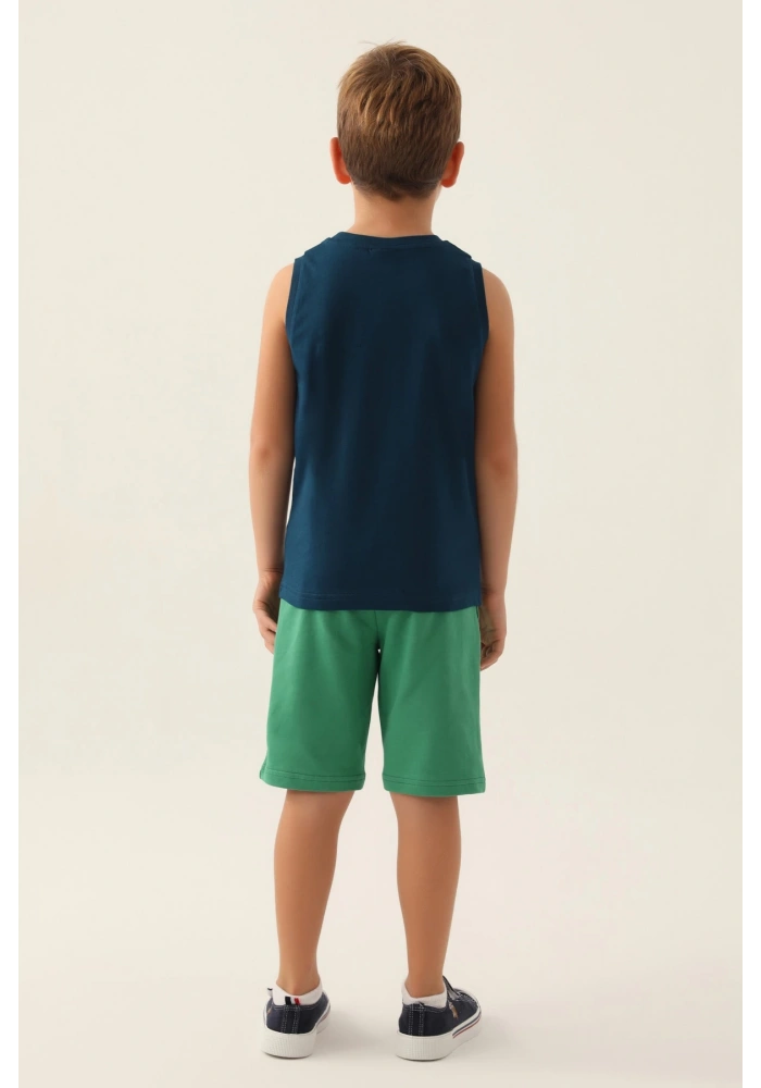 US Polo 1776-G Erkek Çocuk Şort Takımı