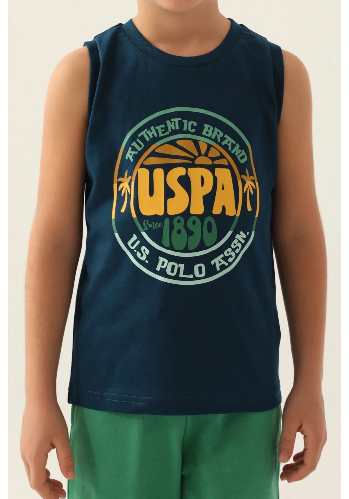 US Polo 1776-G Erkek Çocuk Şort Takımı