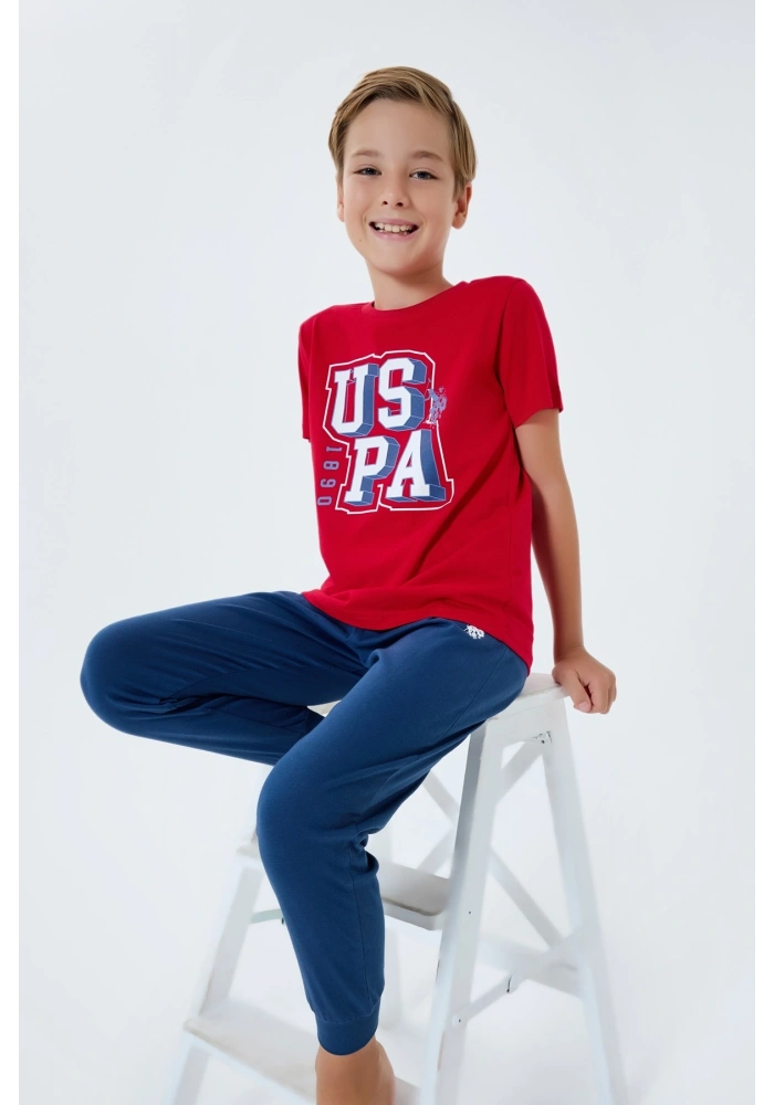 US Polo 2410-G Erkek Garson Pijama Takım