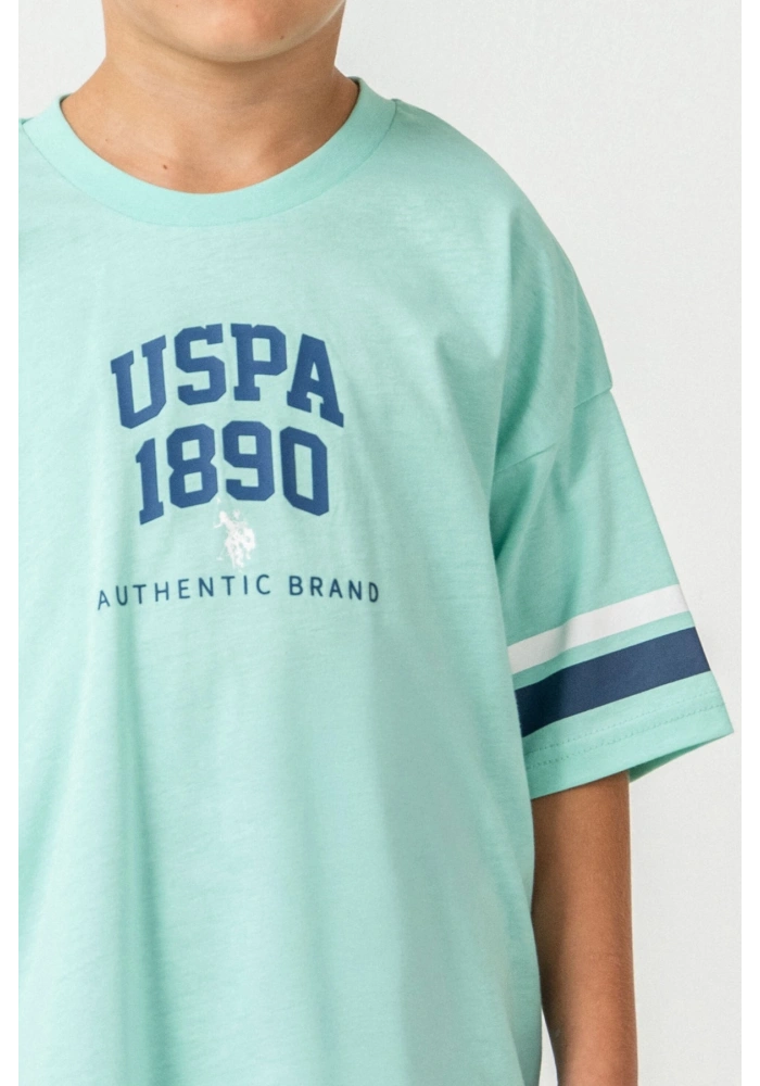 US Polo 2414-4 Erkek Çocuk Bermuda Takım