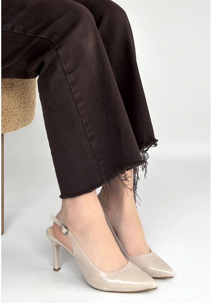 Uster Bej Rugan Topuklu Ayakkabı