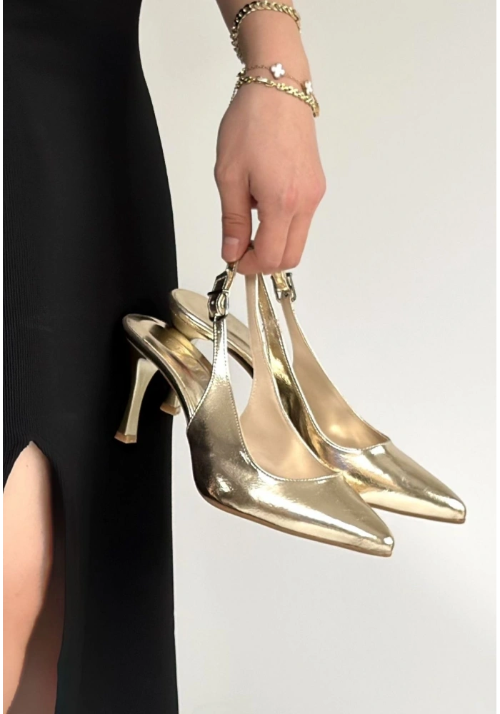 Uster Gold Rugan Topuklu Ayakkabı