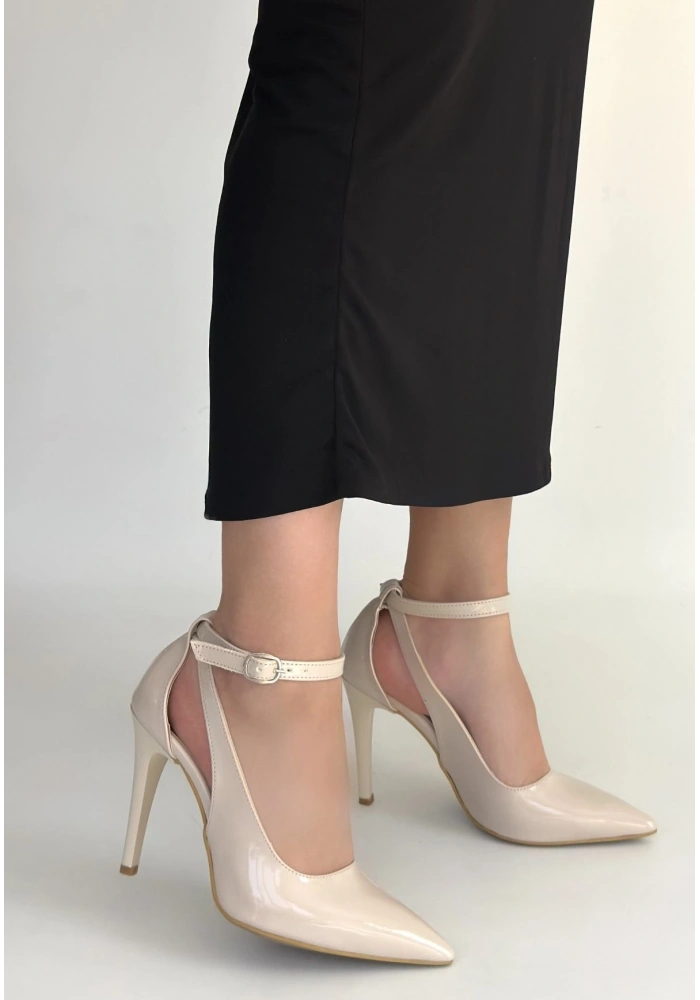 Wenni Bej Rugan Stiletto Ayakkabı