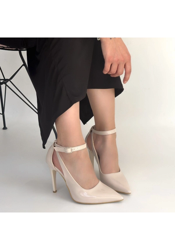 Wenni Bej Rugan Stiletto Ayakkabı