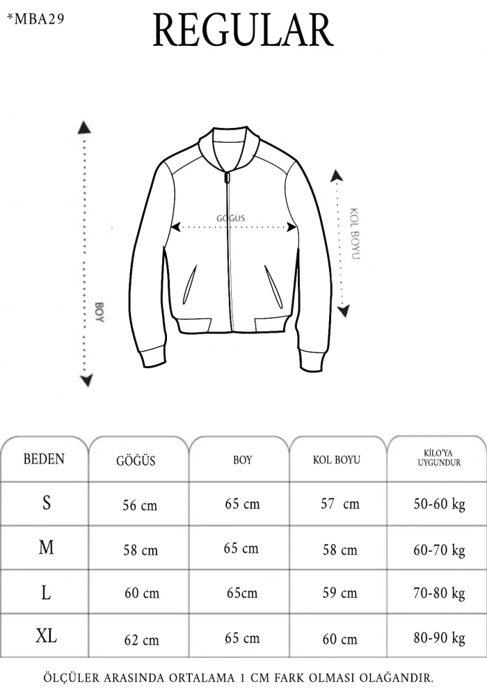 Wild One Baskılı Erkek Bomber Mont – Panter Desenli, Fermuarlı, Kapitone Astarlı Ceket - Siyah