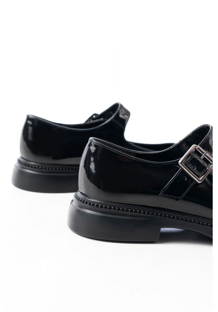 YSN-4444 Siyah Rugan Günlük Bayan Ayakkabı