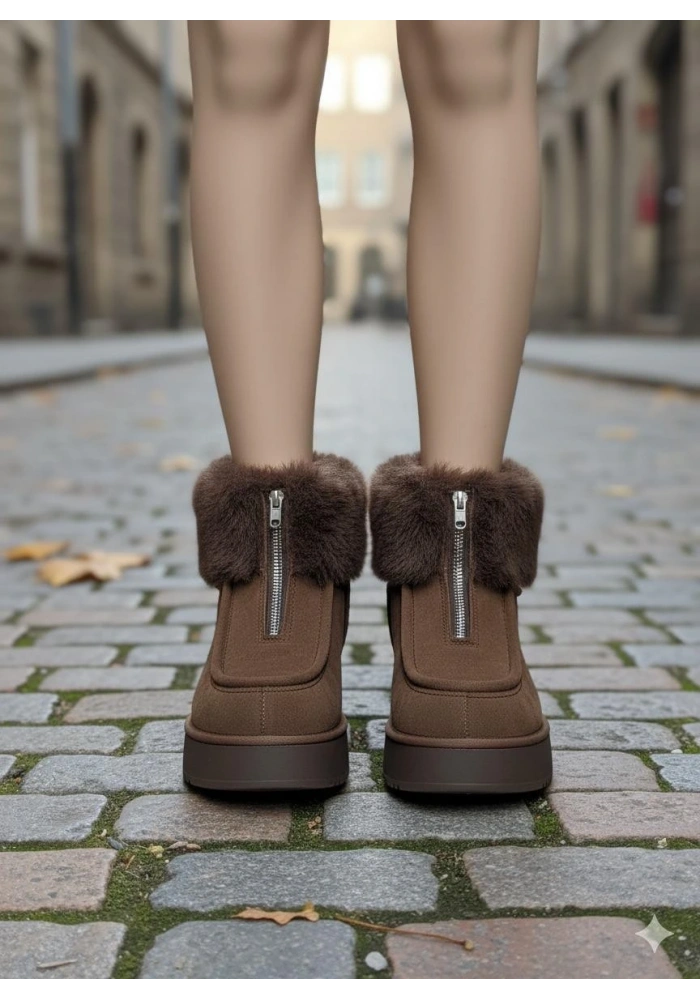 Zinya Kahverengi Süet Bot