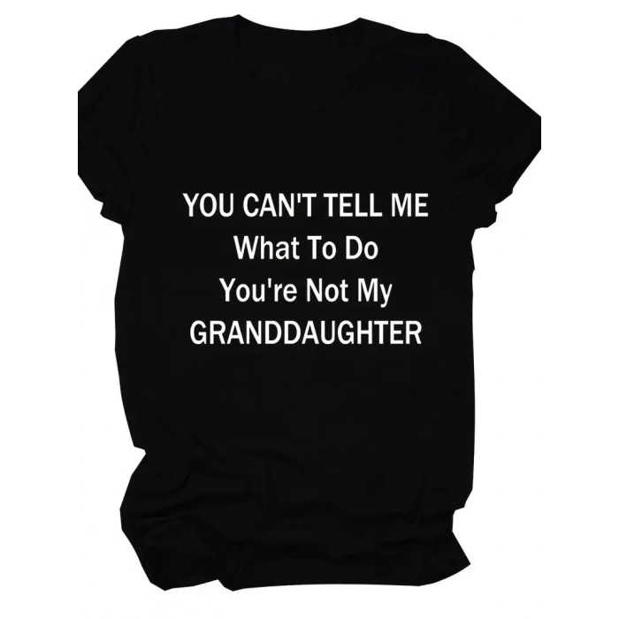 20/1 Penye Compack Baskılı Oversize Kısa Kol Bisiklet Yaka T-shirt - Siyah