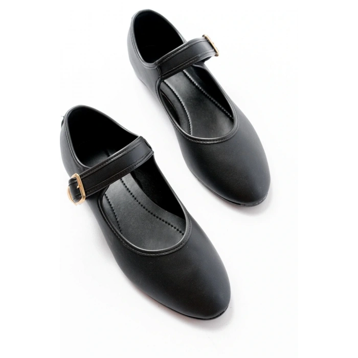 2606 Siyah Baretli Günlük Bayan Ayakkabı