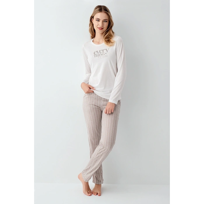 Arnetta 3424-S Kadın Uzun Kol Pijama Takım