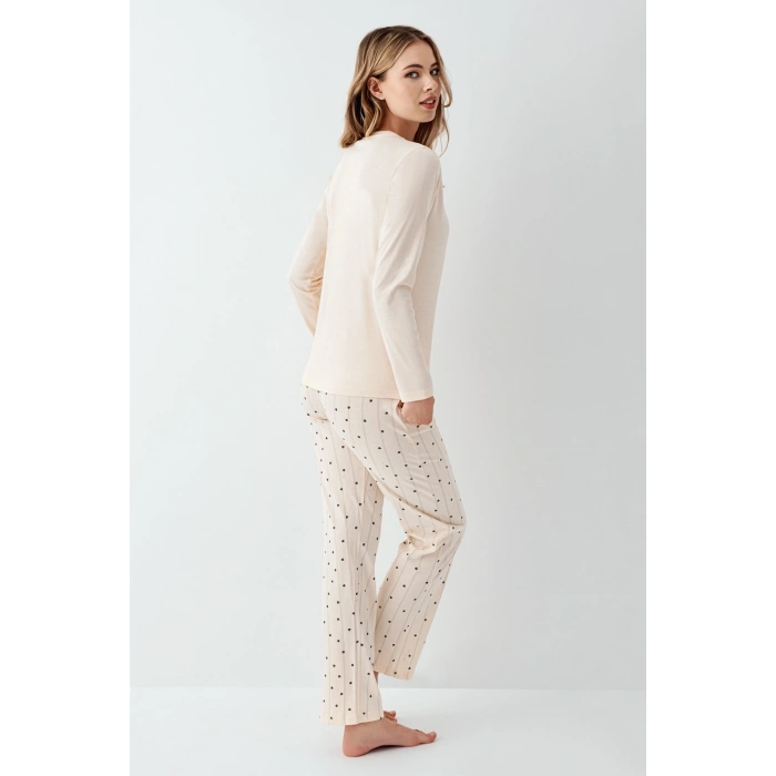 Arnetta 3434-S Kadın Uzun Kol Pijama Takım