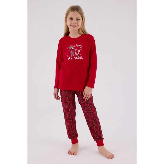 Arnetta 3514-G Kız Çocuk Uzun Kol Pijama Takım