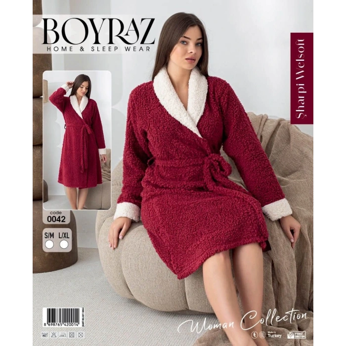 Boyraz 0042 Kadın Sharpi Welsolf Sabahlık