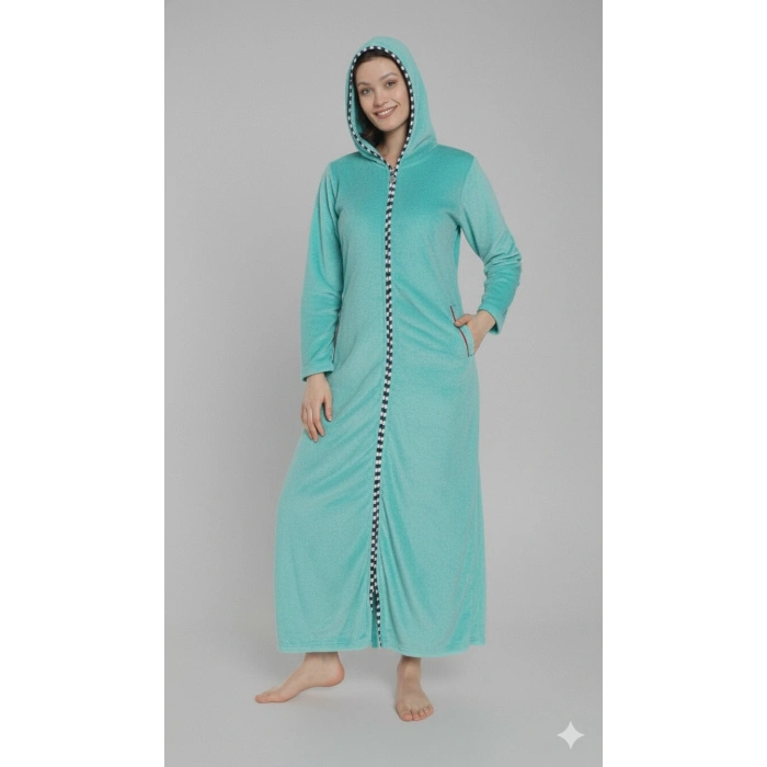 Cicikom 104030 Bayan Kapşonlu Havlu Elbise