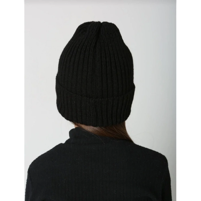 Çocuk Dokuma Triko Bere - Siyah