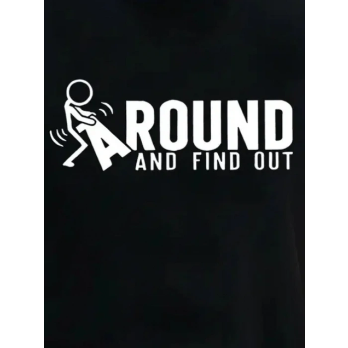 Erkek Around Baskılı Süprem T-shirt