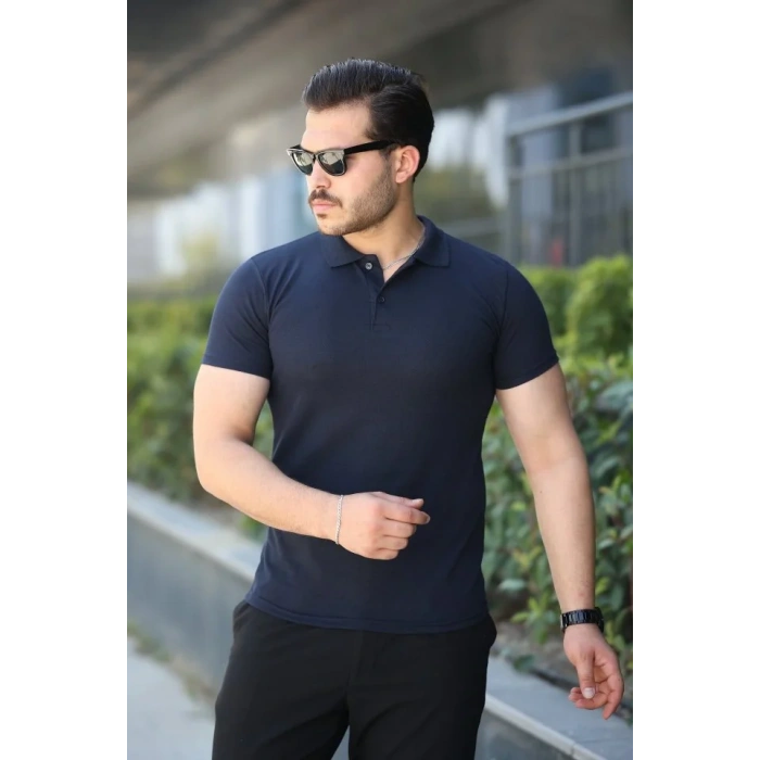 Erkek Kısa Kollu Yakalı Tişört