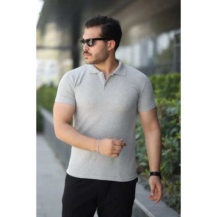 Erkek Kısa Kollu Yakalı Tişört