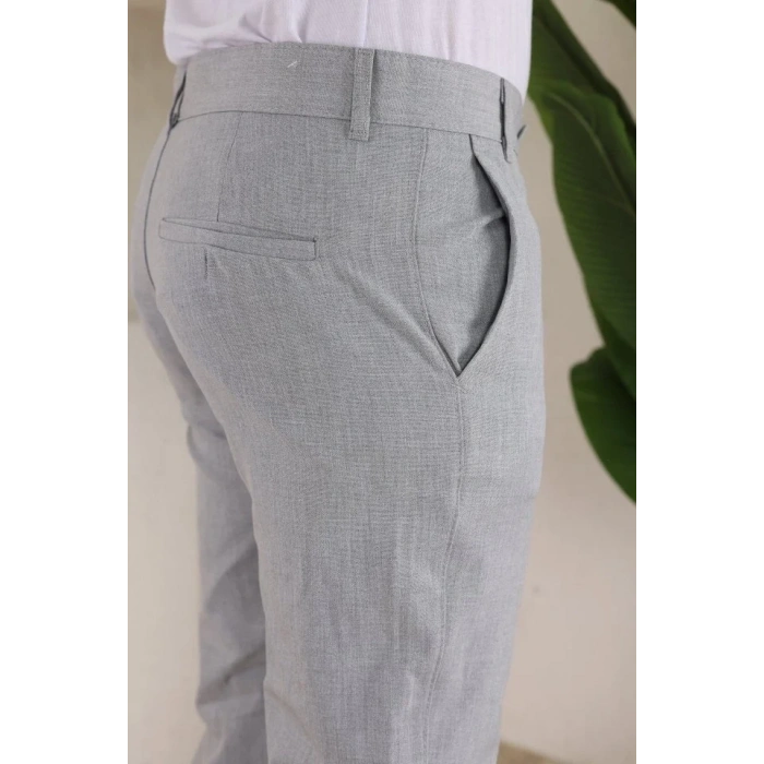 Erkek Slim Fit Dilli Kumaş Pantolon