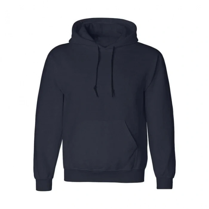 Erkek Uzun Kol Kapşonlu Basic Sweatshirt hoodie - Lacivert