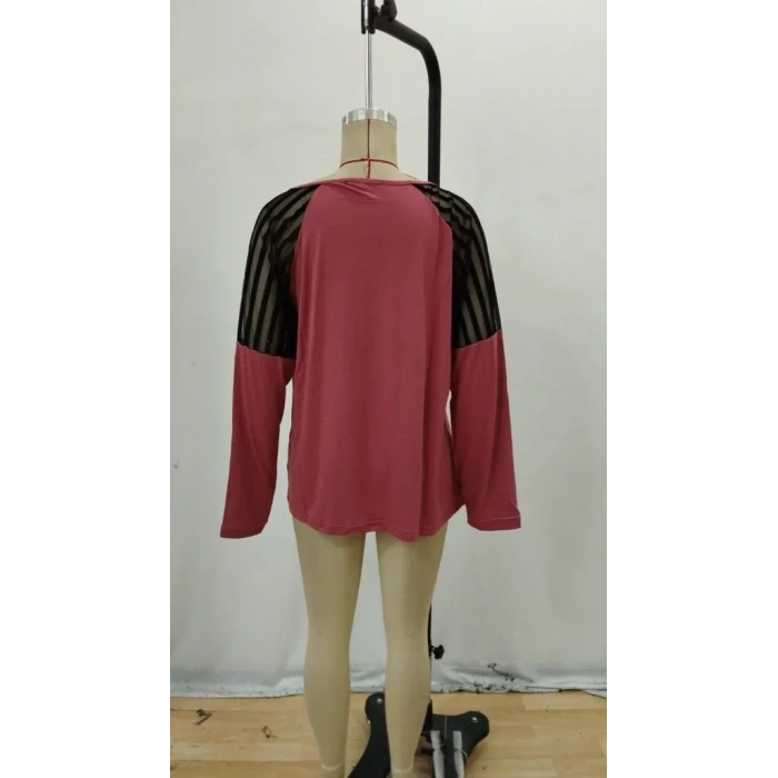 Kadın Uzun Kollu Yakadan Fermuarlı Viskon Bluz