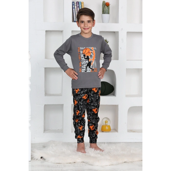 Kapitex 5153 Erkek Çocuk Uzun Kol Pijama Takımı