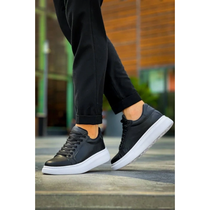 KB-DX46 Kuback Siyah Deri  Günlük Erkek Ayakkabı