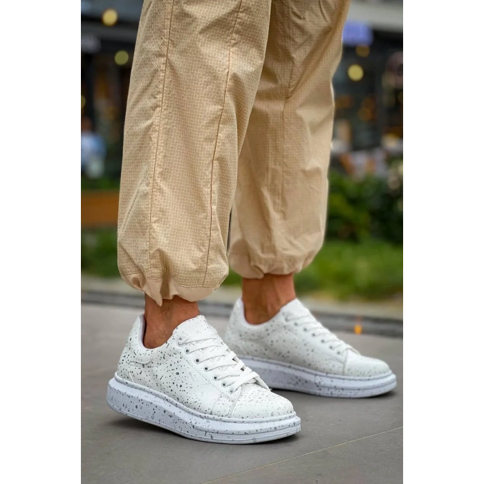 KB-X500  Kuback  Beyaz Silwer  Bağcıklı  Günlük Erkek  Ayakkabı