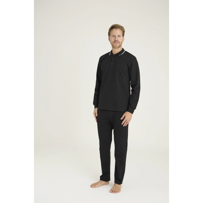 Kocabey 6014 Erkek Triko Yaka Pijama Takım