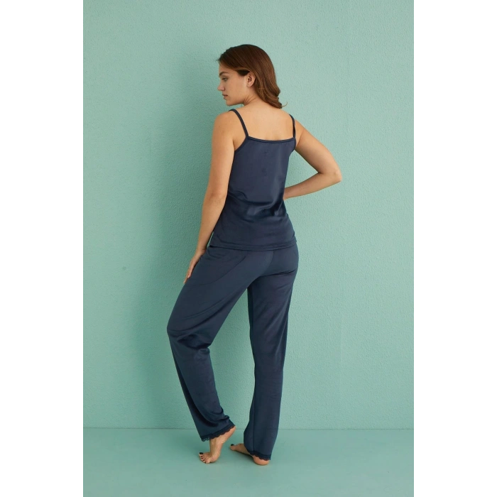 Mihra 13402 Kadın Kadife 3Lü Pijama Takımı