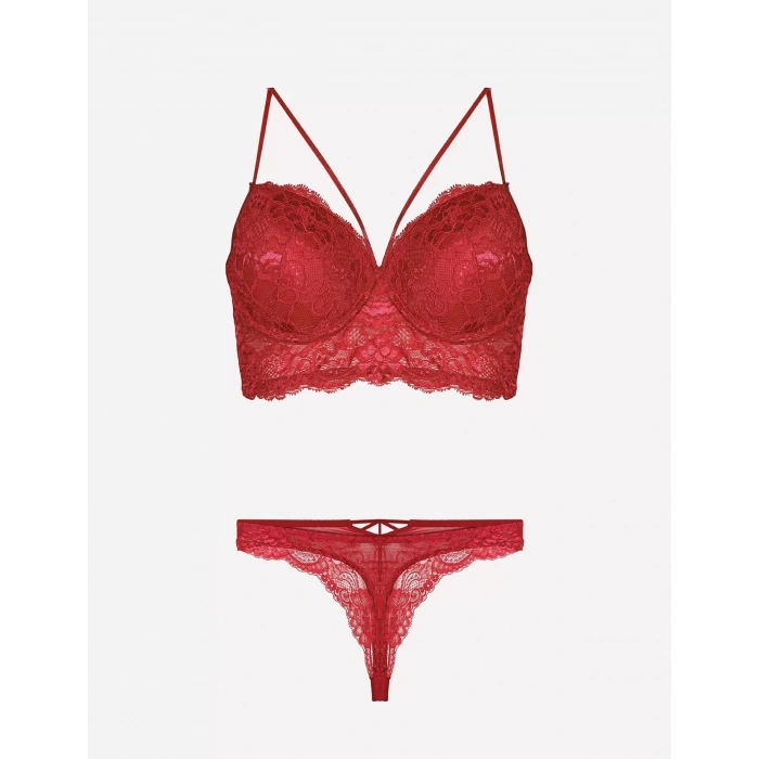 Nurteks 4330 Desteksiz Dantelli Sütyen Takım