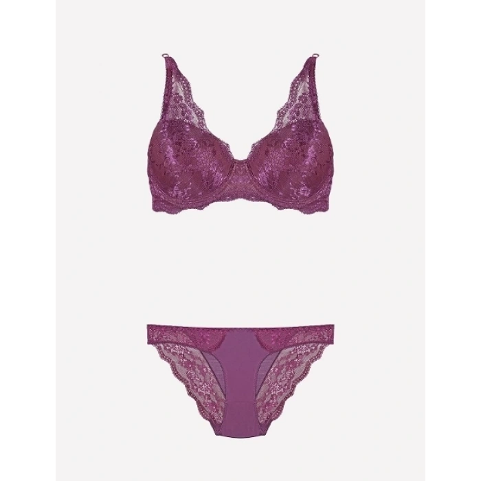 Nurteks 4340 Desteksiz Dantelli Sütyen Takım