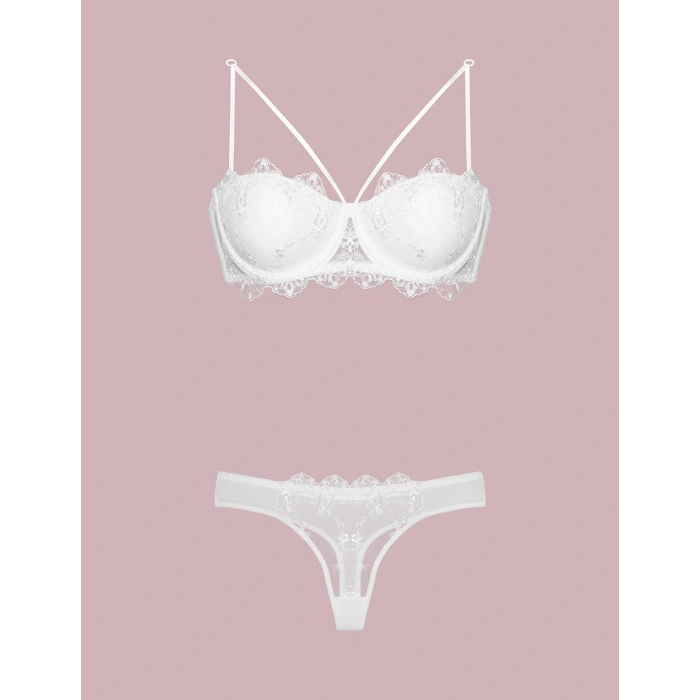 Nurteks 4591 Destekli Dantelli Sütyen Takım