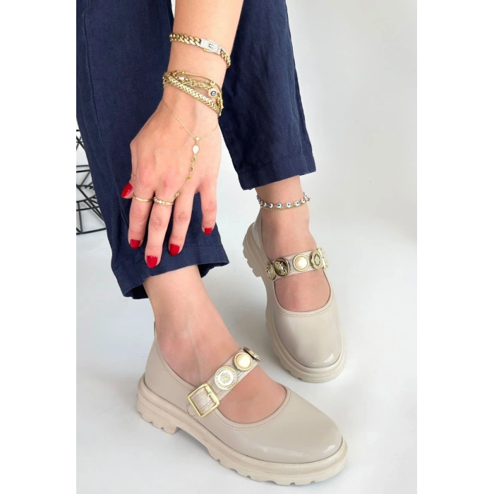 Okira Bej Rugan Oxford Ayakkabı