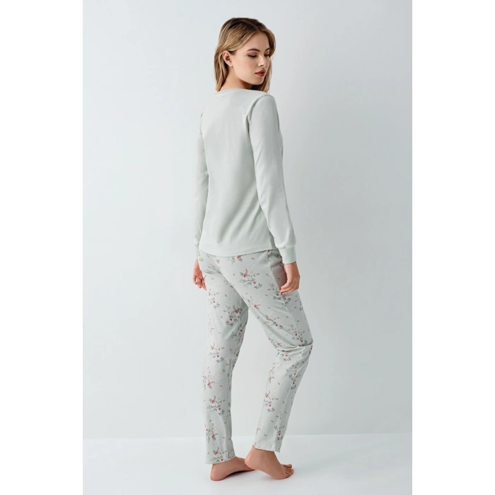 RolyPoly 3703-S Kadın Uzun Kol Pijama Takım