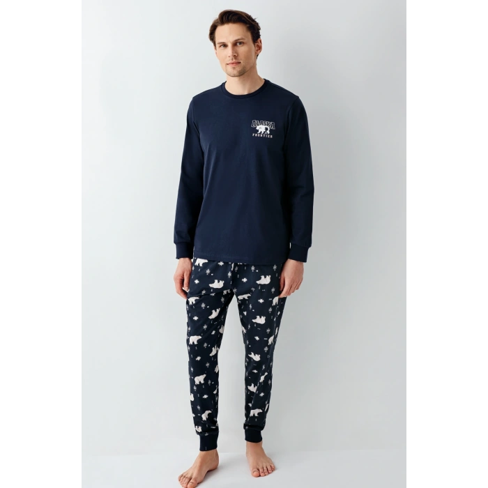 RolyPoly 3718-S Erkek Uzun Kol Pijama Takım