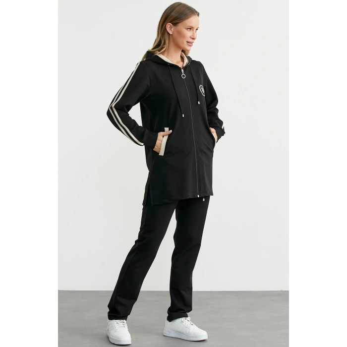 Sementa 76498 Kapüşonlu Tam Fermuarlı Eşofman Takım