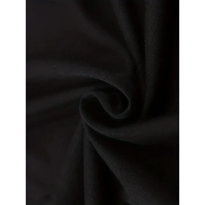 Sporda Günlük Hayata Giyilebilir GYM Baskılı Oversize Bisiklet Yaka Erkek T-shirt - Siyah