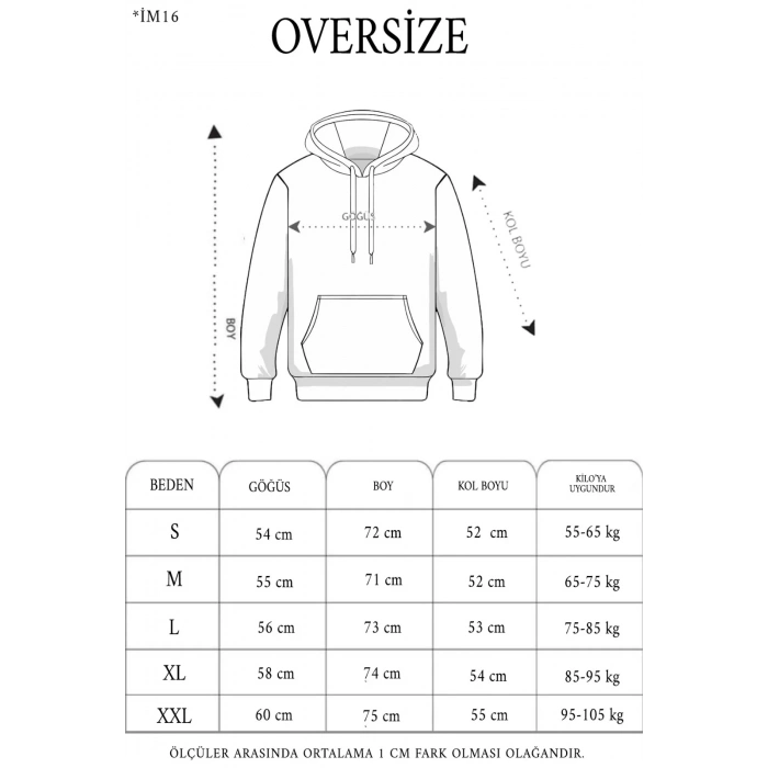 Unisex Tam Fermuarlı Kapşonlu  SweatShirt - Bej