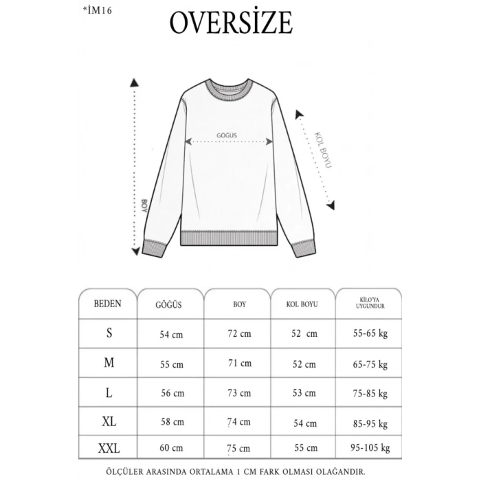 Unisex Üç İplik Parçalı Yakalı SweatShirt - Kırmızı