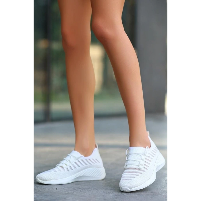 Wina Beyaz Triko Spor Ayakkabı